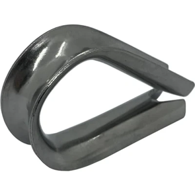 Abbildung von 10x Drahtseil Kausche Edelstahl V4A 316 6mm rostfrei Seilkausche