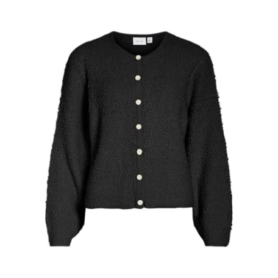 Abbildung von VILA Vipaza Jacket Strickjacke, Damen, Größe: Medium, Black beauty