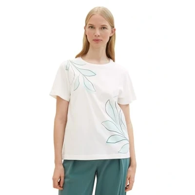 Abbildung von TOM Tailor Tshirt print, Damen, Größe: XS, Off white