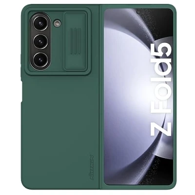 Abbildung von Samsung Galaxy Z Fold 5 Hülle Silikon Nillkin Backcover/Soft Case Handyhülle Grün