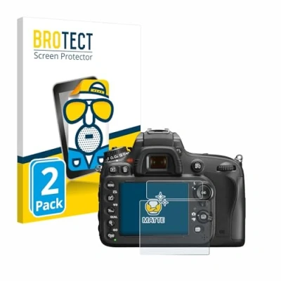 Abbildung von BROTECT Entspiegelungs Schutzfolie für Nikon D600 (2 Stück) Matte Displayschutz Folie, Anti Reflex, Fingerprint