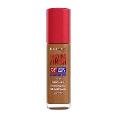 Abbildung von Rimmel Lasting Finish 35Hr Foundation 30ml (Various Shades) 507 Warm Cinnamon