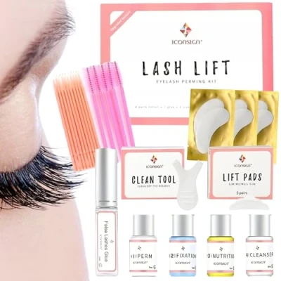 Abbildung von PROFICO Wimpernlifting Set Wimpernlaminierung Lash Lifting Kit Lift Lang Anhaltende Professionell Wimpernverlängerung Wimpern Extensions Curling Perming Natürliche