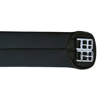 Abbildung von HKM 6281 Softoprensattelgurt, Sattelgurt Softopren Rollenschnallen, Schwarz, 45