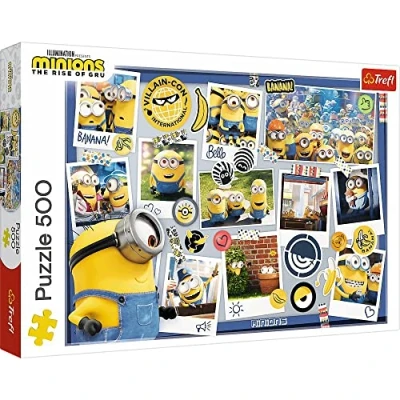 Abbildung von Trefl Puzzle 37390 Minions verrückte Fotosammlung 500 Teile, Puzzleteile