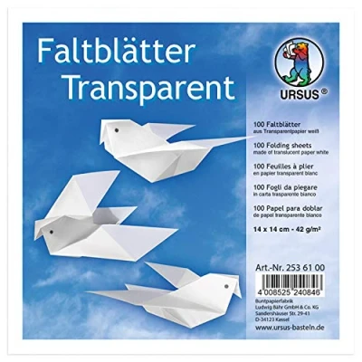 Abbildung von Ludwig Bähr Faltblätter &#039;Transparentpapier&#039; 14x14cm 42g/qm VE=100 Blat