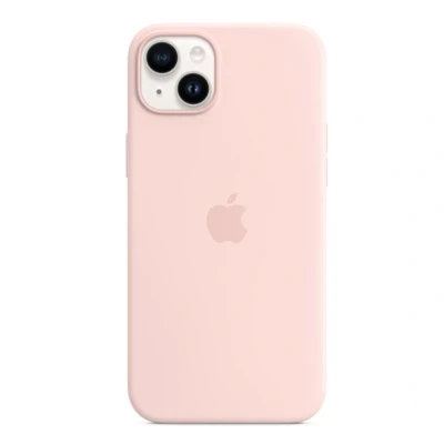 Abbildung von Apple Magsafe Silikon Back Cover Rosa iPhone 14 Plus
