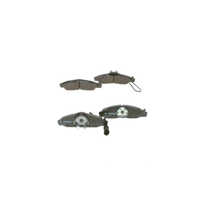 Abbildung von BOSCH 0 986 424 551 Bremsbelagsatz Low Metallic mit integriertem Verschleißsensor Anti Quietsch Blech, Montageanleitung ALFA ROMEO: 147