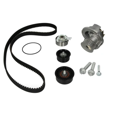 Abbildung von HEPU PK03270 Wasserpumpe + Zahnriemensatz 162 OPEL: Astra H Caravan, G CC, Meriva A, SAAB: 9 3 Kombi, Limousine, Cabrio