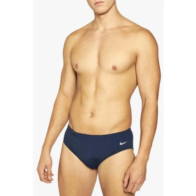 Abbildung von Nike Herren Brief Schwimm Slips, Blau (Midnight Navy), 32