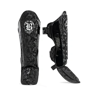 Abbildung von BENLEE Schienbeinschoner aus Kunstleder (1 Paar) Raymond Black/Silver S/M