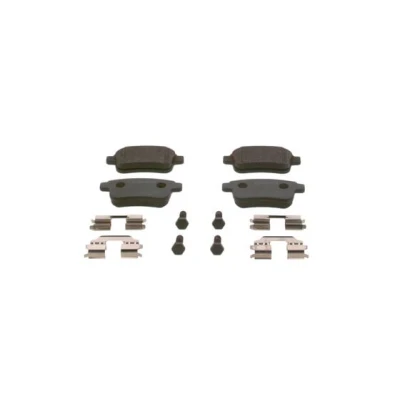 Abbildung von BOSCH 0 986 494 331 Bremsbelagsatz Low Metallic mit Schrauben, Montageanleitung RENAULT: Kangoo II / Grand Kangoo, Be Bop