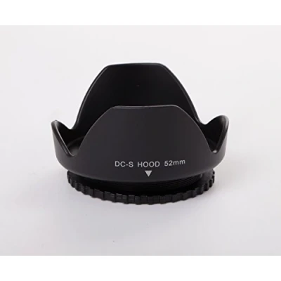Abbildung von vhbw Gegenlichtblende für 52mm Objektiv Streulichtblende, Schwarz, Kunststoff, tulpenförmig