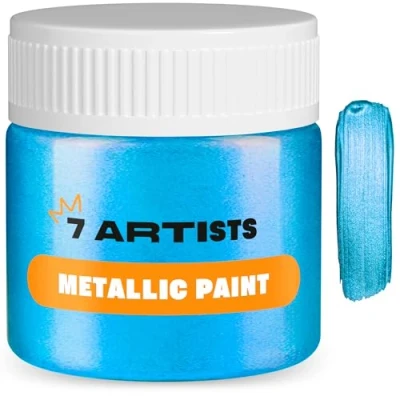 Abbildung von 7 Artists Acrylfarbe Metallic 50 ml