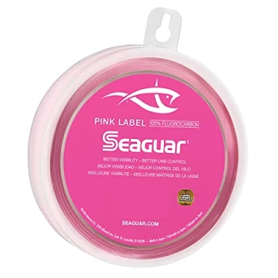 Abbildung von Seaguar Unisex Erwachsene Pink Label 100% Fluorkohlenstoff Vorfach, Rose, 30LB