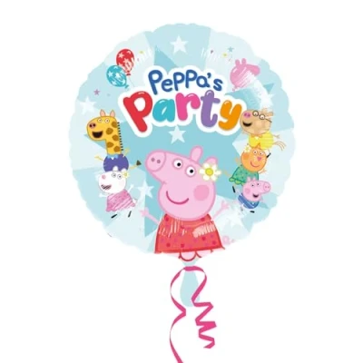 Abbildung von Amscan 9918352 Peppa Pig Birthday Party runder Folienballon, 45,7 cm