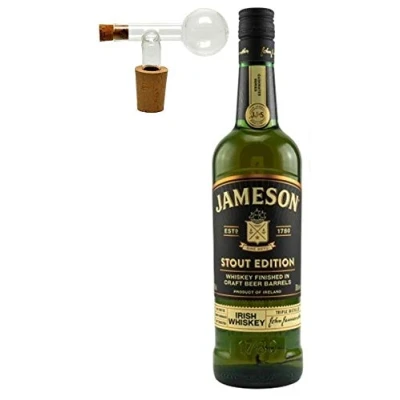 Abbildung von Jameson Caskmates stout Edition irischer Whiskey + 1 Glaskugelportionierer zum feinen Dosieren