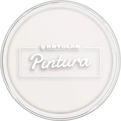 Abbildung von Kryolan Pintura Water Color Schminke 25ml, Farbe: White, Waschbar, Vegan, ohne Parfüm, Parabene, Glutenfrei ideal für Kinder, Party, Karneval, Fasching &amp; Halloween