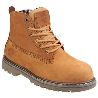 Abbildung von Amblers Safety Damen FS103 Leder Sicherheitsschuhe Stiefel Arbeitsstiefel Boots Tabak 38