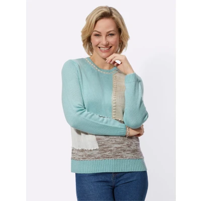 Abbildung von Classic Basics Rundhalspullover &quot;Intarsienpullover&quot;