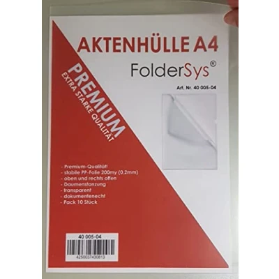 Abbildung von FolderSys Sichthüllen DIN A4 transparent