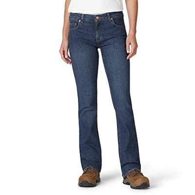 Abbildung von Dickies Damen Perfect Shape Denim Bootcut Stretch Jeans, Stonewashed, Indigoblau, 46