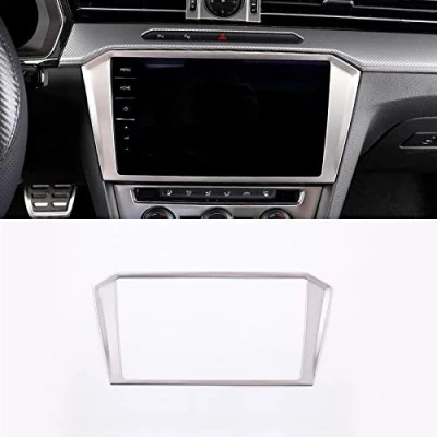 Abbildung von HIGH FLYING für Arteon 2017 2021 / Passat B8 2015 Interieur Display Dekor Edelstahl 1 Stück (Silber, Passt nur Discover Pro)