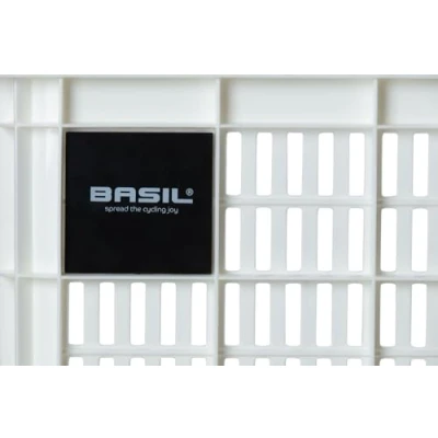 Abbildung von Recycelter Fahrradkasten Basil Crate M 29,5 Liter 35 X 45 25 Cm Bright White