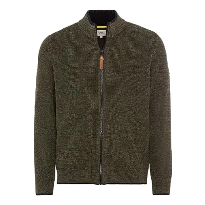 Abbildung von camel active AUS Einem Soften Strickjacke, Herren, Größe: 3XL, Dark khaki