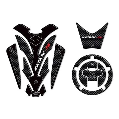Abbildung von labelbike Kit mit 3D Harz Aufklebern für Motorraddekorationen und schutz kompatibel GSXS Suzuki GSX S 750