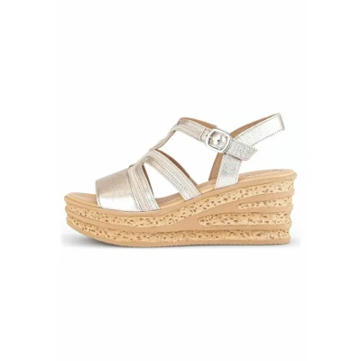 Abbildung von Gabor Plateausandalette Puder desert, Damen, Größe: 38.5, desert Schuhe