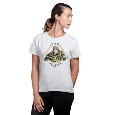 Abbildung von AC/DC Damen WOACDCRTS042 t Shirt, weiß, X Large