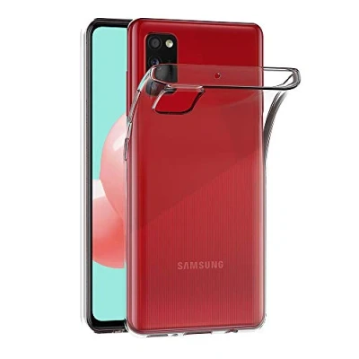 Abbildung von AICEK Hülle Compatible für Samsung Galaxy A41 Transparent Silikon Schutzhülle Case Clear Durchsichtige TPU Bumper Handyhülle (6,1 Zoll)