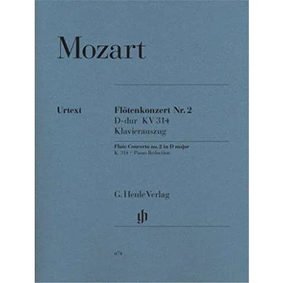 Abbildung von Konzert 2 d Dur KV 314 (285d) Fl Orch. Flöte, Klavier: Besetzung: Flöte und Klavier (G. Henle Urtext Ausgabe)