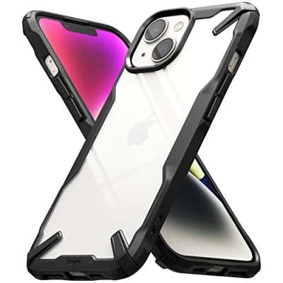 Abbildung von Ringke Fusion X Case Kompatibel mit iPhone 14 Plus Hülle (6.7&quot;), Strapazierfähiger TPU Stoßfänger Handyhülle für 6.7 Zoll (2022) Black