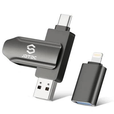 Abbildung von JSL JDTDC 256GB iPhone Stick Bilder USB C Für Backup Speicher Android iPad Fotos sichern Lightning Flash Drive &amp; Videos Laufwerk Ubertragen Computer PC