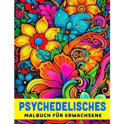 Abbildung von Psychedelisches Malbuch für Erwachsene: 30 Seiten atemberaubender Illustrationen Erwachsenen Zeichnungsgeschenke, perfekt jede Gelegenheit.