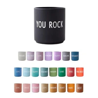 Abbildung von Design Letters Lieblingsbecher You Rock, Schwarz