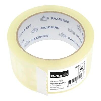 Abbildung von Raadhuis Paketband PP 48mmx66m transparant Low Noise