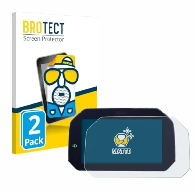Abbildung von BROTECT Entspiegelungs Schutzfolie für BMW F 750 GS 2018 2020 Connectivity TFT 6.5&quot; (2 Stück) Matte Displayschutz Folie, Anti Fingerprint