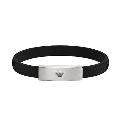 Abbildung von Emporio Armani LOGO Essentials Armband silvercoloured, Herren, Größe: One Size, Silver coloured