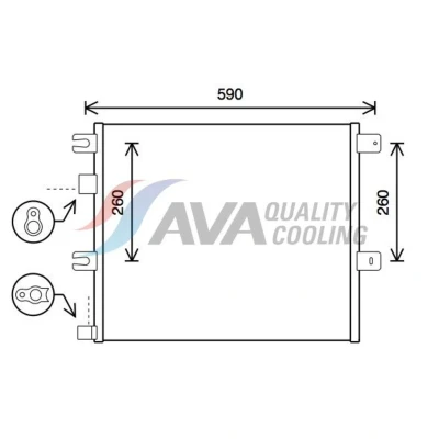 Abbildung von Kondensator, Klimaanlage AVA COOLING RE5124
