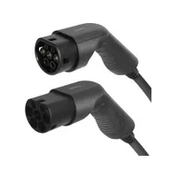 Abbildung von Deltaco Typ 2 EV Ladekabel für E Autos und Hybrid Fahrzeuge, Elektroauto Charger Mennekes Kabel, Kompatibel mit ID.3, ID.4, Zoe, Tron, Model S/3/X/Y, Leaf, 1 phasig, 32A 7.6kW, 3 Meter