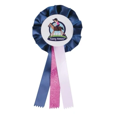 Abbildung von HKM Holzpferd Turnierschleife Funny Horses