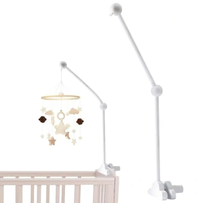 Abbildung von MEYAGOT Mobile Halterung Holz für Babybett, 360Drehbar Kinderzimmer Wickeltisch Laufstall Baby Halter, Arm DIY Aufhängung Spieluhr Windspiel Bettglocke