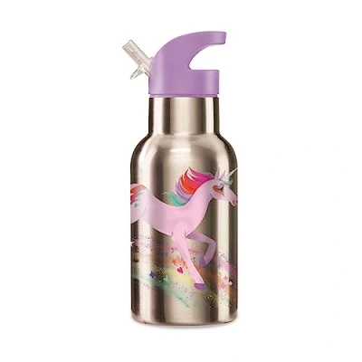 Abbildung von Crocodile Creek Puzzels Thermosflasche Einhorn Edelstahl Flieder