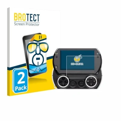 Abbildung von BROTECT (2 Stück Schutzfolie für Sony PSP Go Displayschutz Folie Ultra Klar
