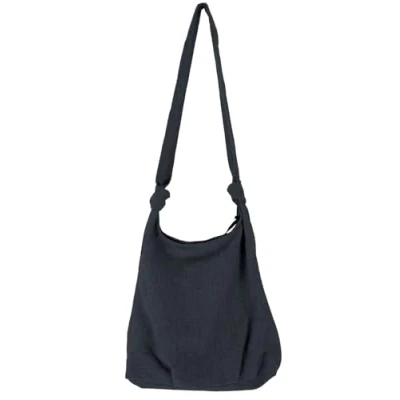 Abbildung von Guru Shop Schultertasche Boho Schultertasche, Schulterbeutel schwarz