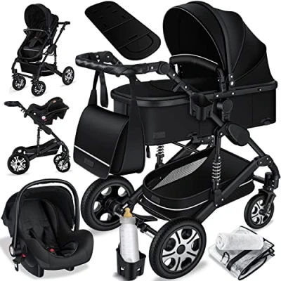 Abbildung von KESSER Kombi Kinderwagen, Loops Kinderwagen Kombikinderwagen Komplettset