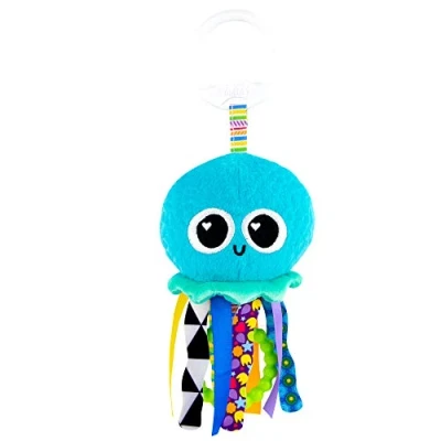 Abbildung von LAMAZE L27194 Mini Clip &amp; Go Sprinkles The Jellyfish, on Pram and Pushchair Newborn, Sensory Toy for Babies Boys Girls from 0 6 Months
